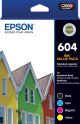 Epson 604 Genuine Inkjet Cartridges Value Pack C13T10G692 [1BK,1C,1M,1Y]