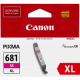 Canon CLI681XL Genuine Magenta Ink Cartridge - 515 pages 