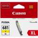Canon CLI681XL Genuine Yellow Ink Cartridge - 515 pages 