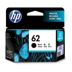 HP #62 Genuine Black Ink Cartridge C2P04AA - 200 pages