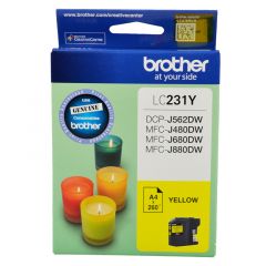 Brother LC231 Genuine Yellow Ink Cartridge - Up to 260 pages