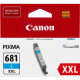 Canon CLI681XXL Genuine Cyan Ink Cartridge - 760 pages 