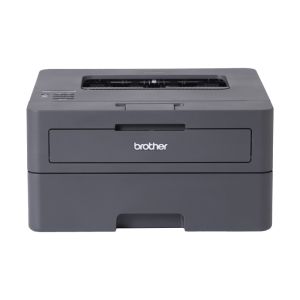 Brother HL-L2445DW Monochrome printer at a front view showing the brother logo