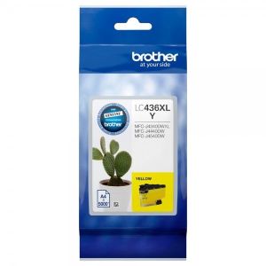 Brother LC-436XLY Genuine High Yield Yellow Ink Cartridge