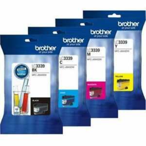 4 Pack Brother LC-3339XL Genuine High Yield Ink Cartridge Combo [1BK, 1C, 1M, 1Y]