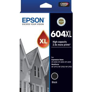 Epson 604XL (C13T10H192) Genuine Black High Yield Inkjet Cartridge - 500 pages