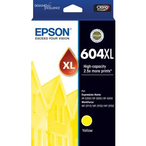 Epson 604XL (C13T10H492) Genuine Yellow High Yield Inkjet Cartridge - 350 pages