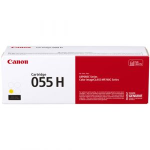 Canon CART-055H Genuine Yellow High Capacity Toner Cartridge - 5,900 pages
