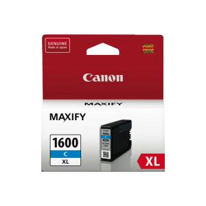 Canon PGI1600XL Genuine Cyan High Yield Ink Tank - 900 pages