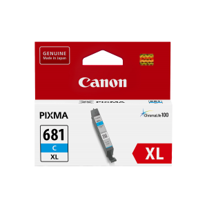 Canon CLI681XL Genuine Cyan Ink Cartridge - 515 pages 