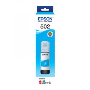 Genuine Epson T502 EcoTank Cyan Ink Bottle [C13T03K292]