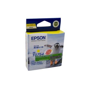 Epson T0754 Genuine Yellow Ink Cartridge - 255 pages