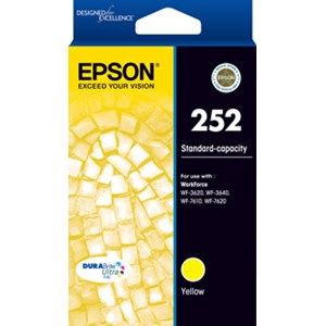 Epson 252 Genuine Yellow Ink Cartridge - 300 pages