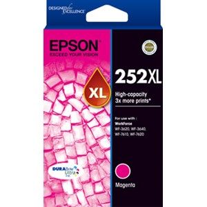 Epson 252XL Genuine High Yield Magenta Ink Cartridge - 1,100 pages