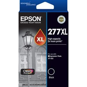 Epson 277XL Genuine High Yield Black Ink Cartridge - 500 pages
