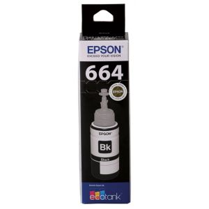 Epson T664 Genuine Black Eco Tank Ink Bottle