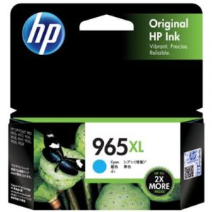 HP 965XL Genuine Cyan High Yield Ink Cartridge 3JA81AA - 1,600 Pages