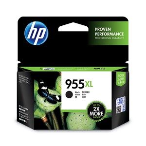 HP #955XL Genuine Black High Yield Ink Cartridge L0S72AA - up to 2,000 pages