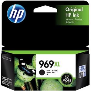 HP 969XL Genuine Black High Yield Inkjet Cartridge 3JA85AA - 3,000 Pages