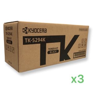 3 x Kyocera TK5294 Black Toner - 17,000 pages