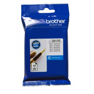 Brother LC3317 Genuine Cyan Ink Cartridge - up to 550 pages