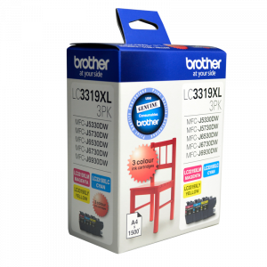 Brother LC3319XL Genuine CMY Colour Pack - up to 1500 pages each