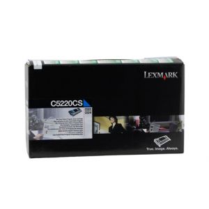 Lexmark C5220CS Cyan Prebate Cartridge - 3,000 pages