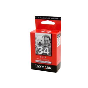 Lexmark #34 Genuine High Yield Black Ink Cartridge - 475 pages