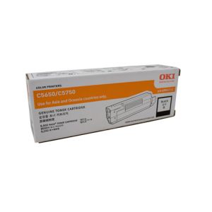 Oki C5650/C5750 Genuine Black Toner Cartridge 8,000 pages (43865712)