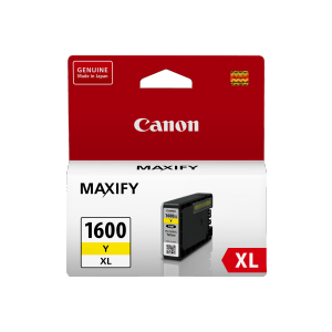Canon PGI1600XL Genuine Yellow High Yield Ink Tank - 900 pages